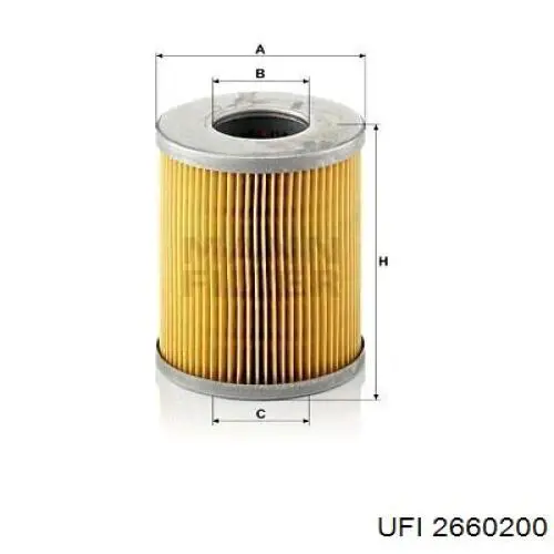 Фильтр тонкой очистки топлива UFI 2660200 цена, от 9.07 USD