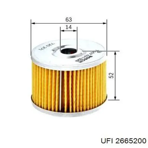2665200 UFI топливный фильтр