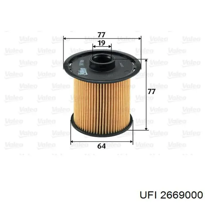 2669000 UFI топливный фильтр