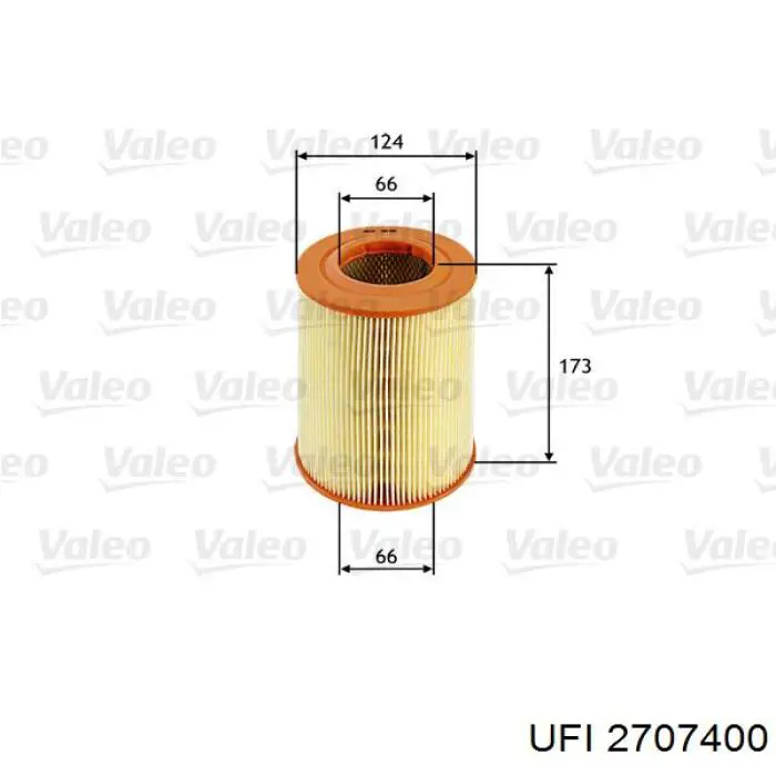 Filtro de aire 2707400 UFI