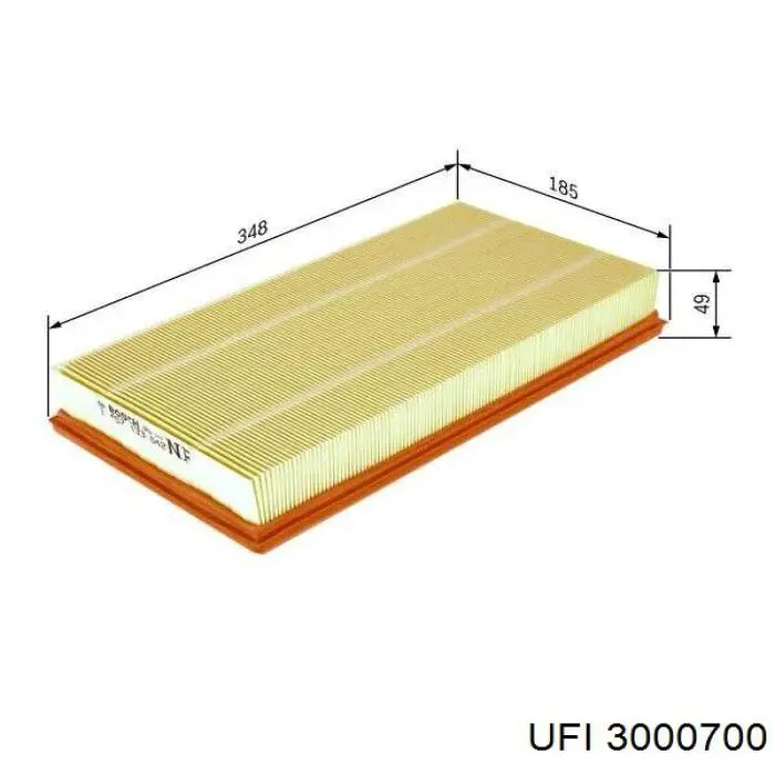Купить 3000700 UFI Автомобильный фильтр воздуха