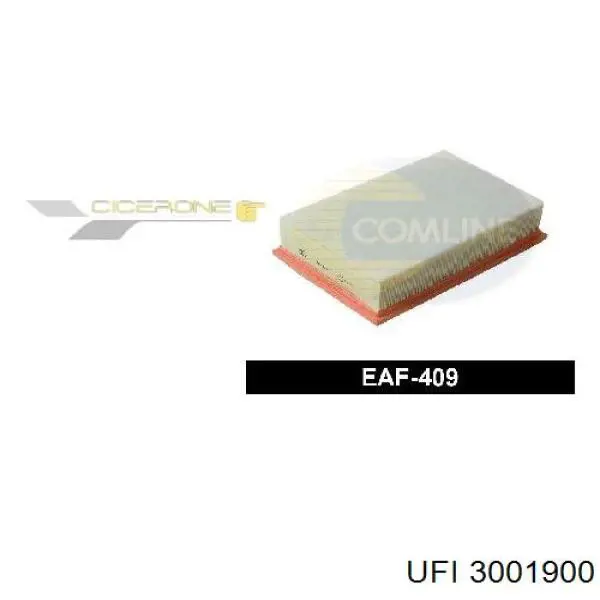 3001900 UFI Воздушный фильтр двигателя