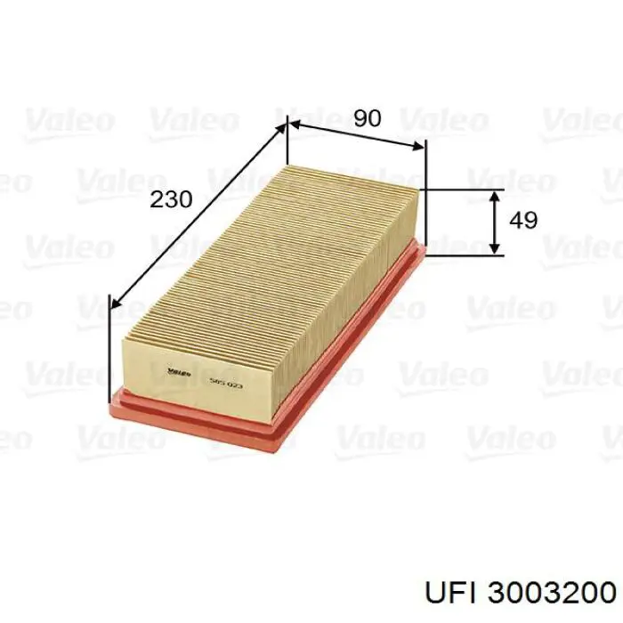 Элемент воздушного фильтра UFI 3003200 цена, от 3.07 USD