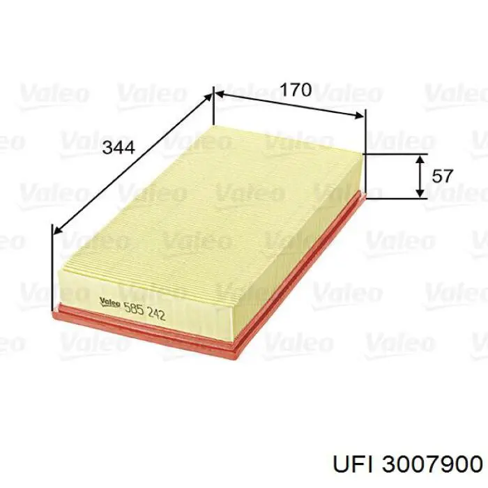 Воздушный фильтр 3007900 UFI