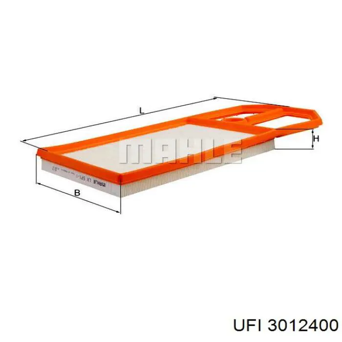 Воздушный фильтр 3012400 UFI