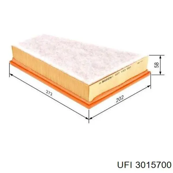 Элемент воздушного фильтра UFI 3015700 цена, от 6.14 USD