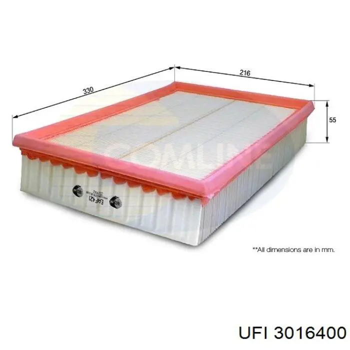 Элемент воздушного фильтра UFI 3016400 цена, от 13.48 USD