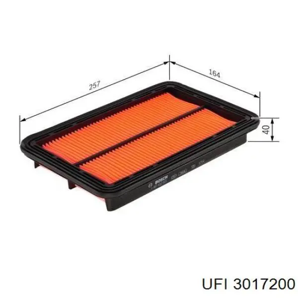 Фильтр воздушный UFI 3017200