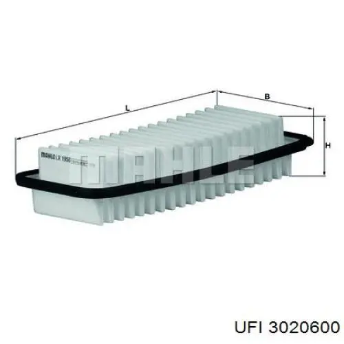 Воздушный фильтр 3020600 UFI