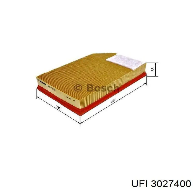 Фильтр воздушный UFI 3027400