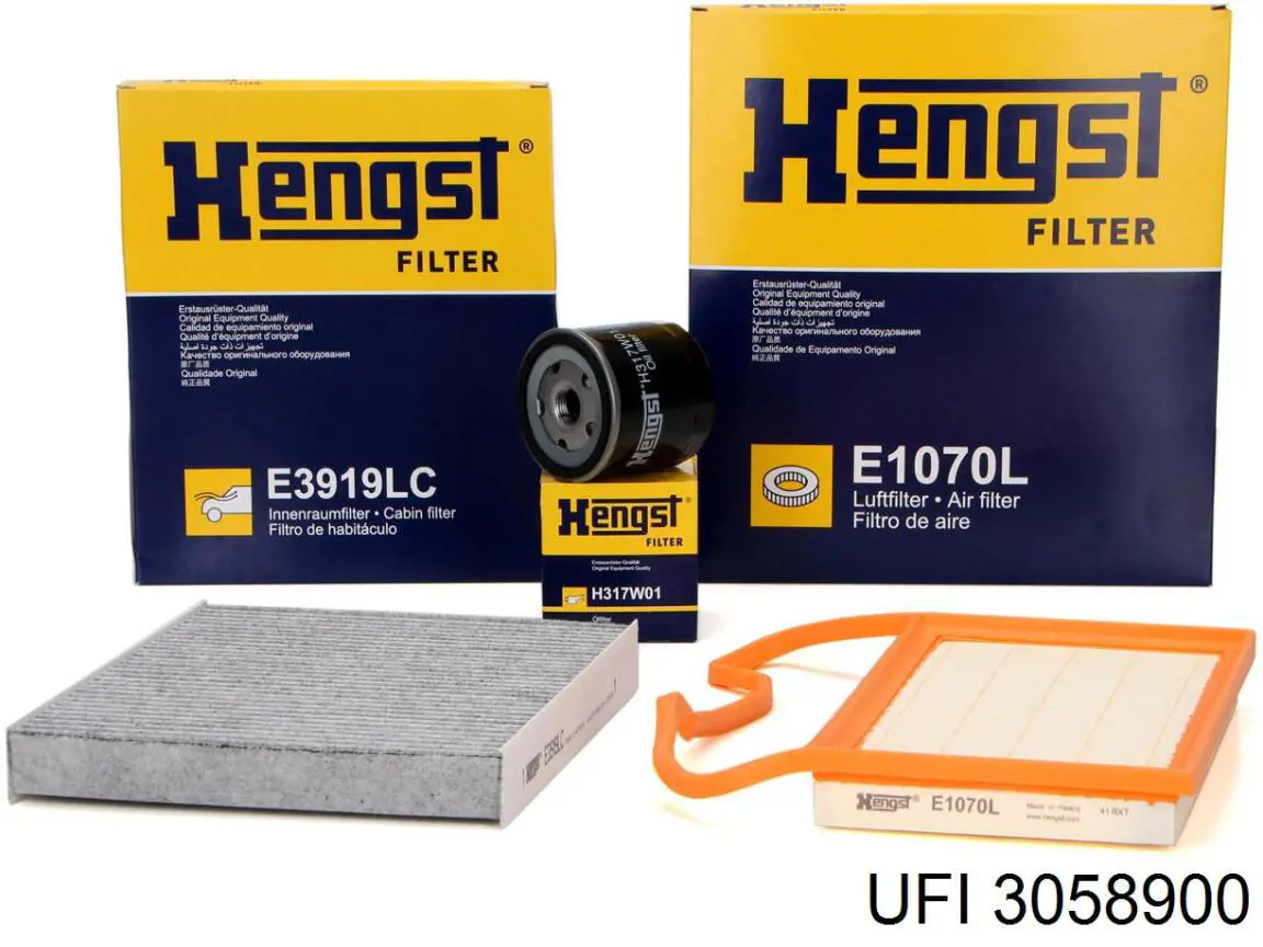 Купить 3058900 UFI Автомобильный фильтр воздуха