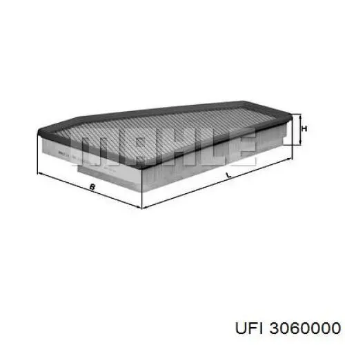 Элемент воздушного фильтра UFI 3060000 цена, от 12.58 USD