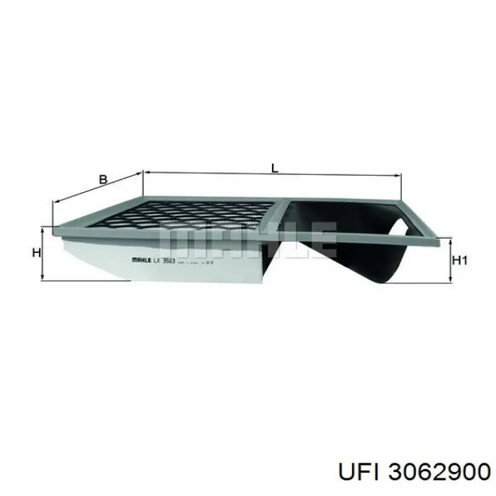 Воздушный фильтр 3062900 UFI