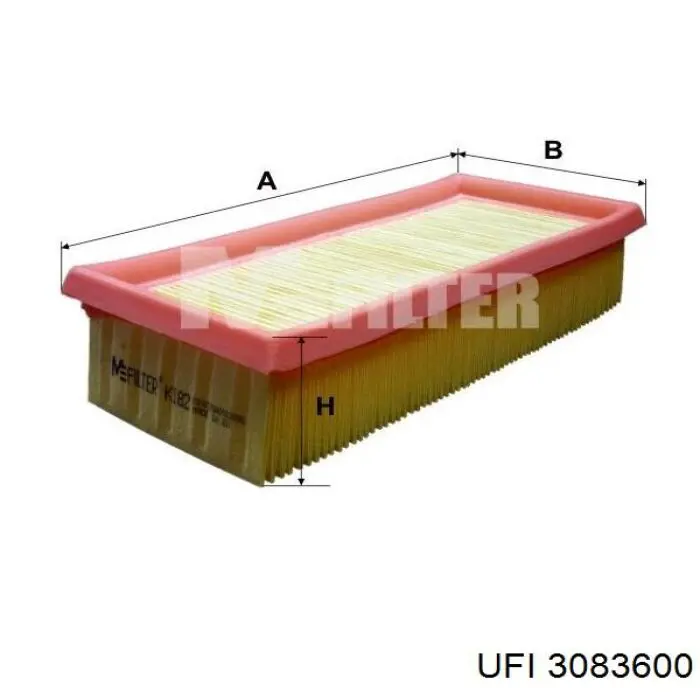 Элемент воздушного фильтра UFI 3083600 цена, от 2.47 USD