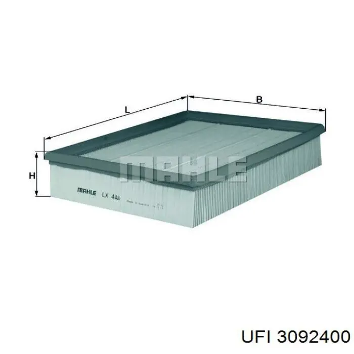 Фильтр воздушный UFI 3092400