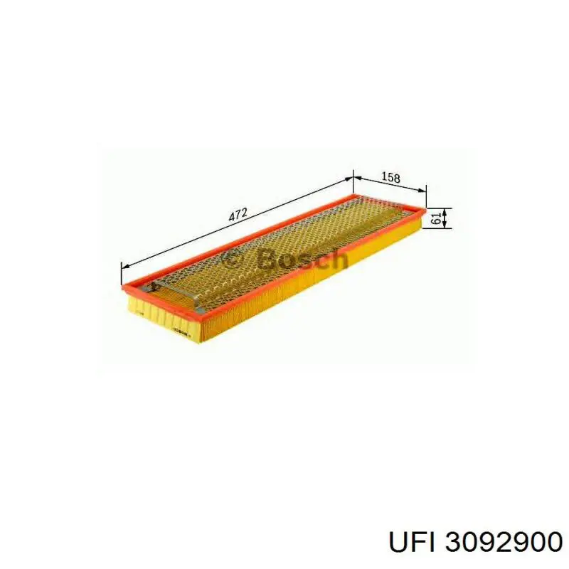 Элемент воздушного фильтра UFI 3092900 цена, от 6.94 USD