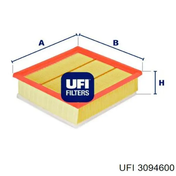 Купить 3094600 UFI Автомобильный фильтр воздуха