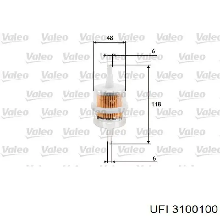 Фильтр топливный UFI 3100100