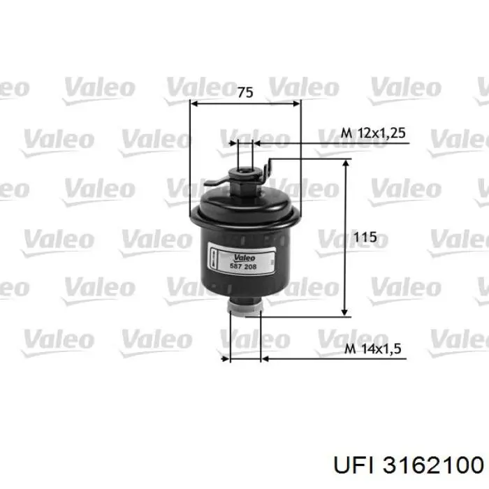 Топливный фильтр 3162100 UFI