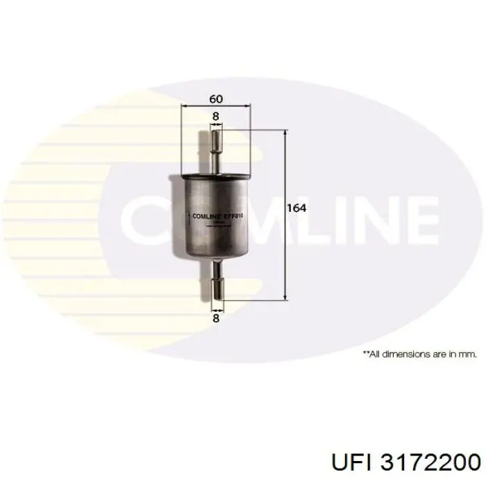 Купить 3172200 UFI Фильтр-отстойник топлива грубой очистки
