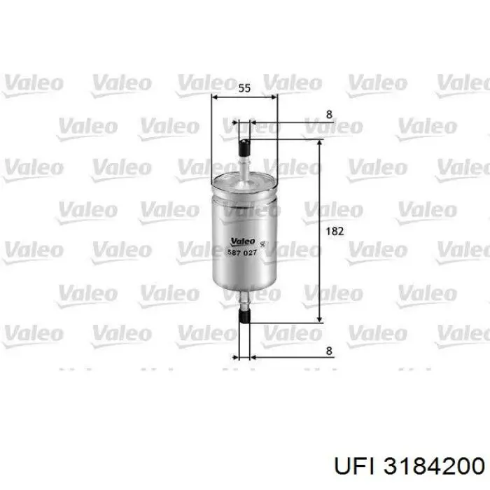 Купить 3184200 UFI Фильтр-отстойник топлива грубой очистки