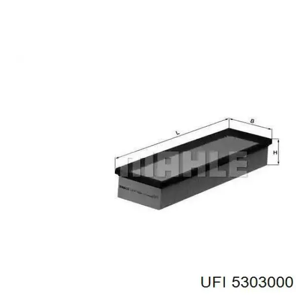 5303000 UFI Внутрисалонный фильтр