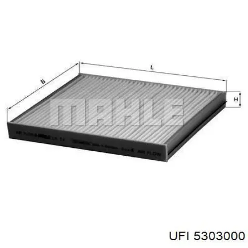 Фильтр салона 5303000 UFI