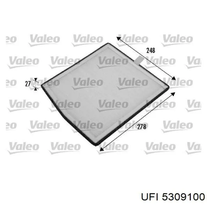 Фильтр воздушный отопителя UFI 5309100 цена, от 7.88 USD