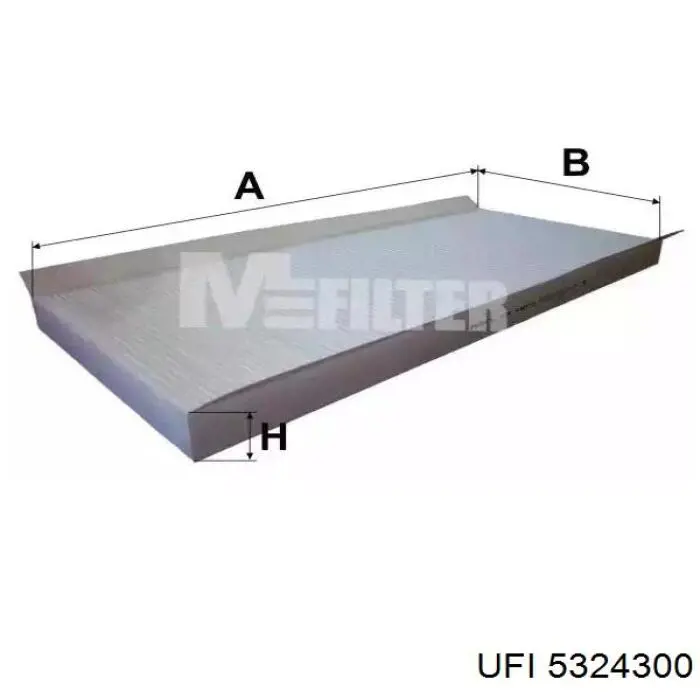 Фильтр воздушный отопителя UFI 5324300 цена, от 10.78 USD
