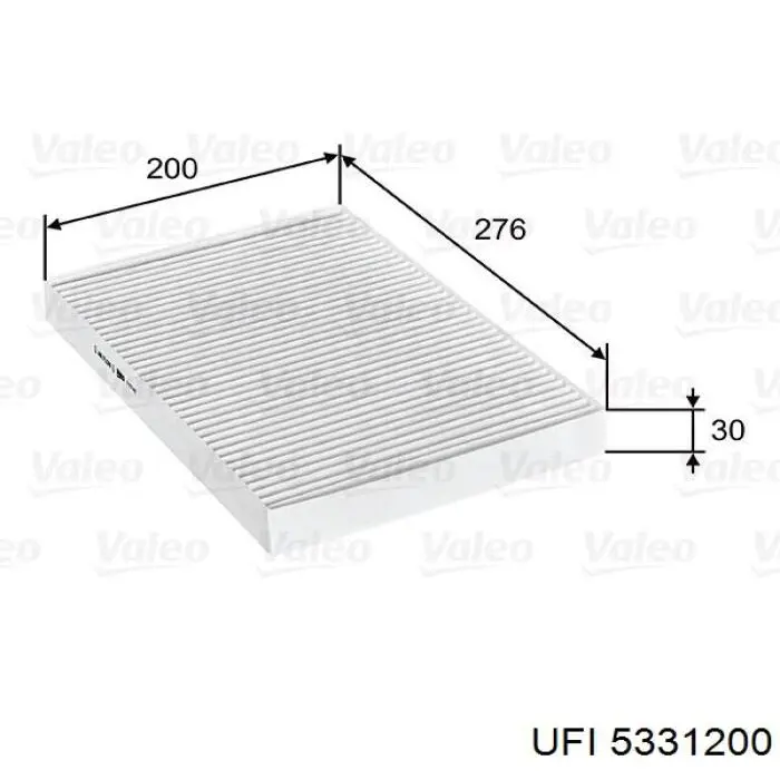 Фильтр салона 5331200 UFI