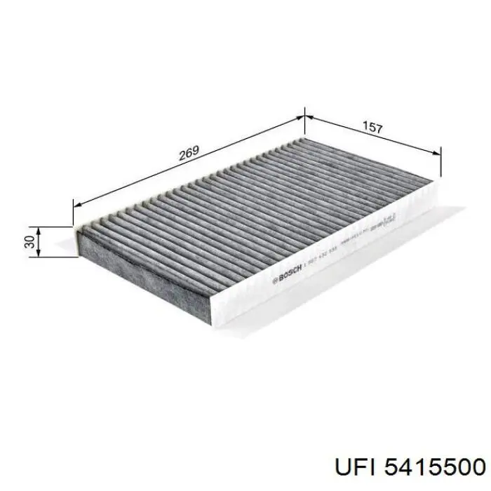 Фильтр воздушный отопителя UFI 5415500 цена, от 12.52 USD