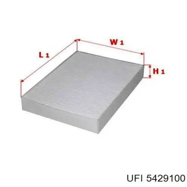 Фильтр воздушный отопителя UFI 5429100 цена, от 14.93 USD