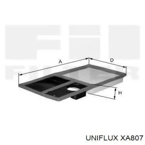 Элемент воздушного фильтра Uniflux XA807 цена, от 8.75 USD