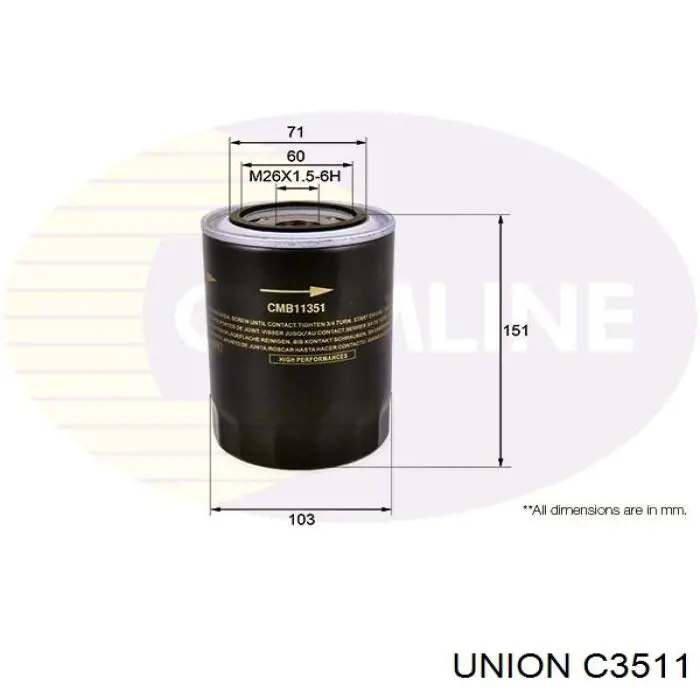 C-351-1 Union масляный фильтр