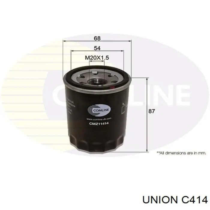 Масляный фильтр C414 Union