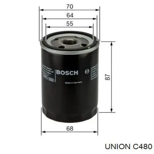 C480 Union Масляный фильтр двигателя