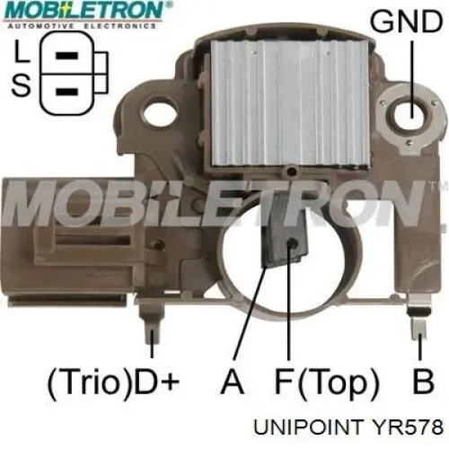 YR578 Unipoint реле-регулятор генератора (реле зарядки)