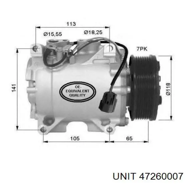 Компрессор кондиционера 47260007 Unit