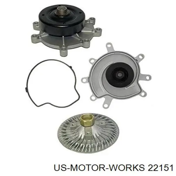 Вискомуфта вентилятора 22151 US Motorworks