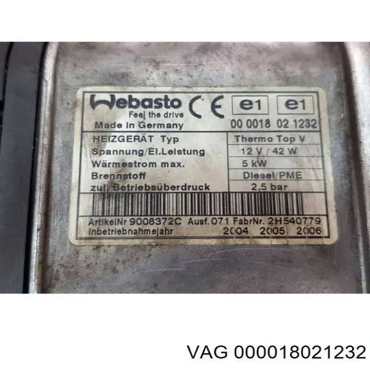  000018021232 VAG