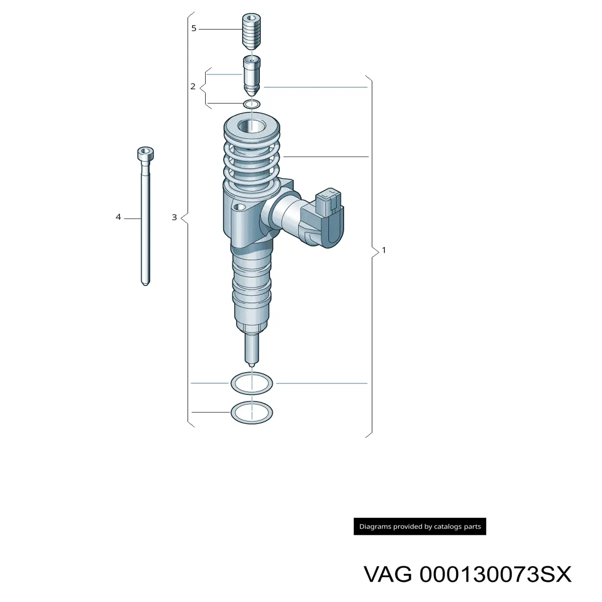 Насос/форсунка 000130073SX VAG