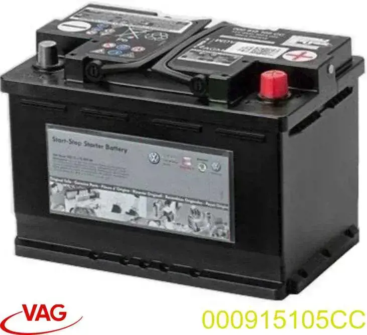 000915105CC VAG bateria recarregável (pilha)