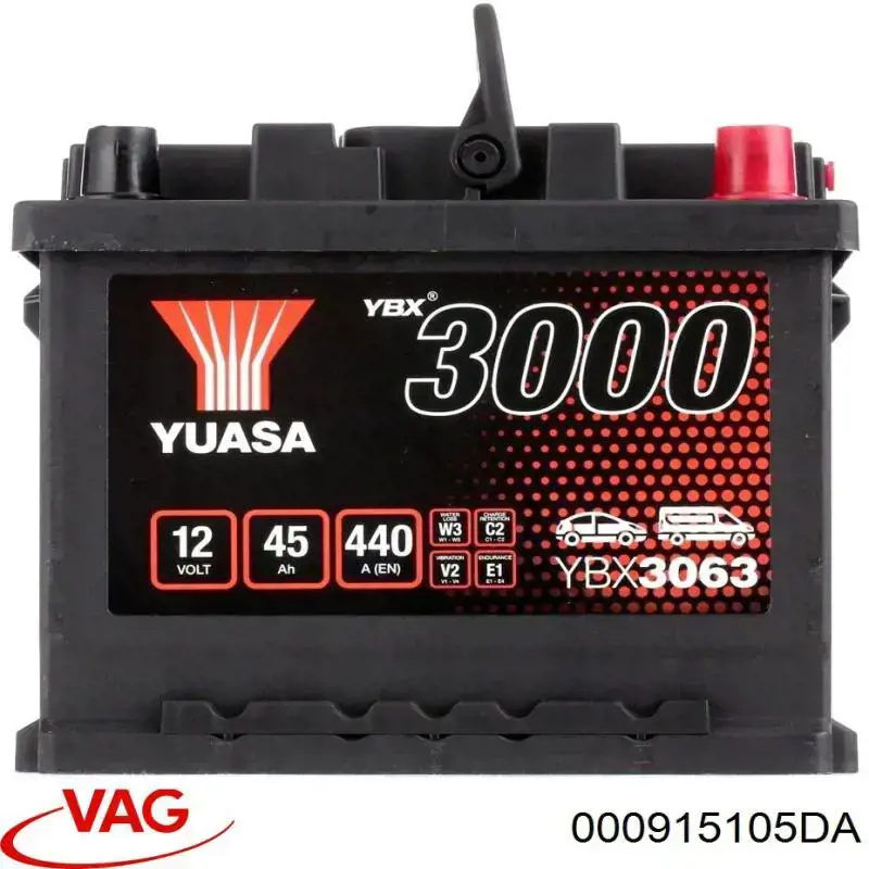 Аккумулятор VAG 000915105DA