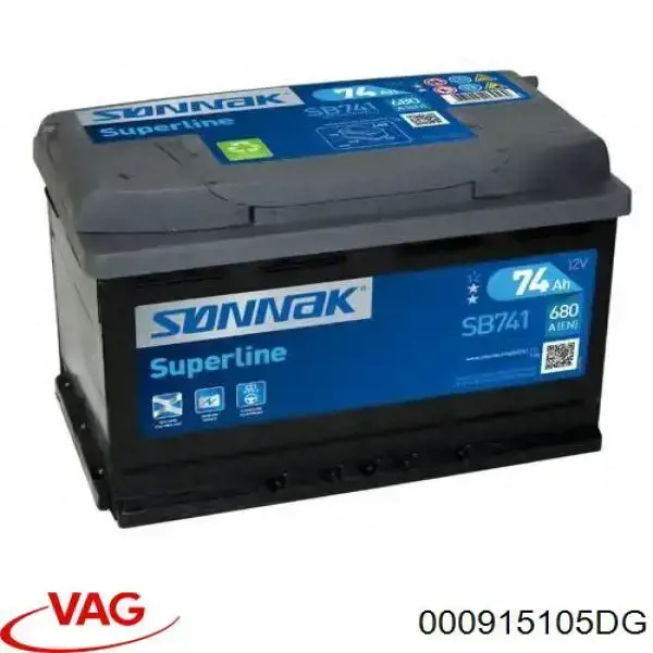 Аккумулятор автомобильный VAG 000915105DG цена, от 261.60 USD