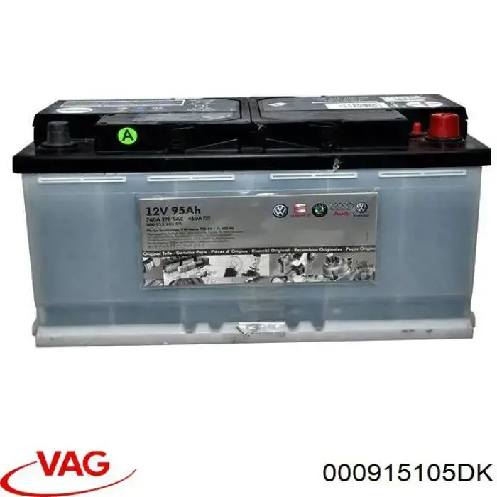 Аккумулятор VAG 95 А/ч 12 В 000915105DK
