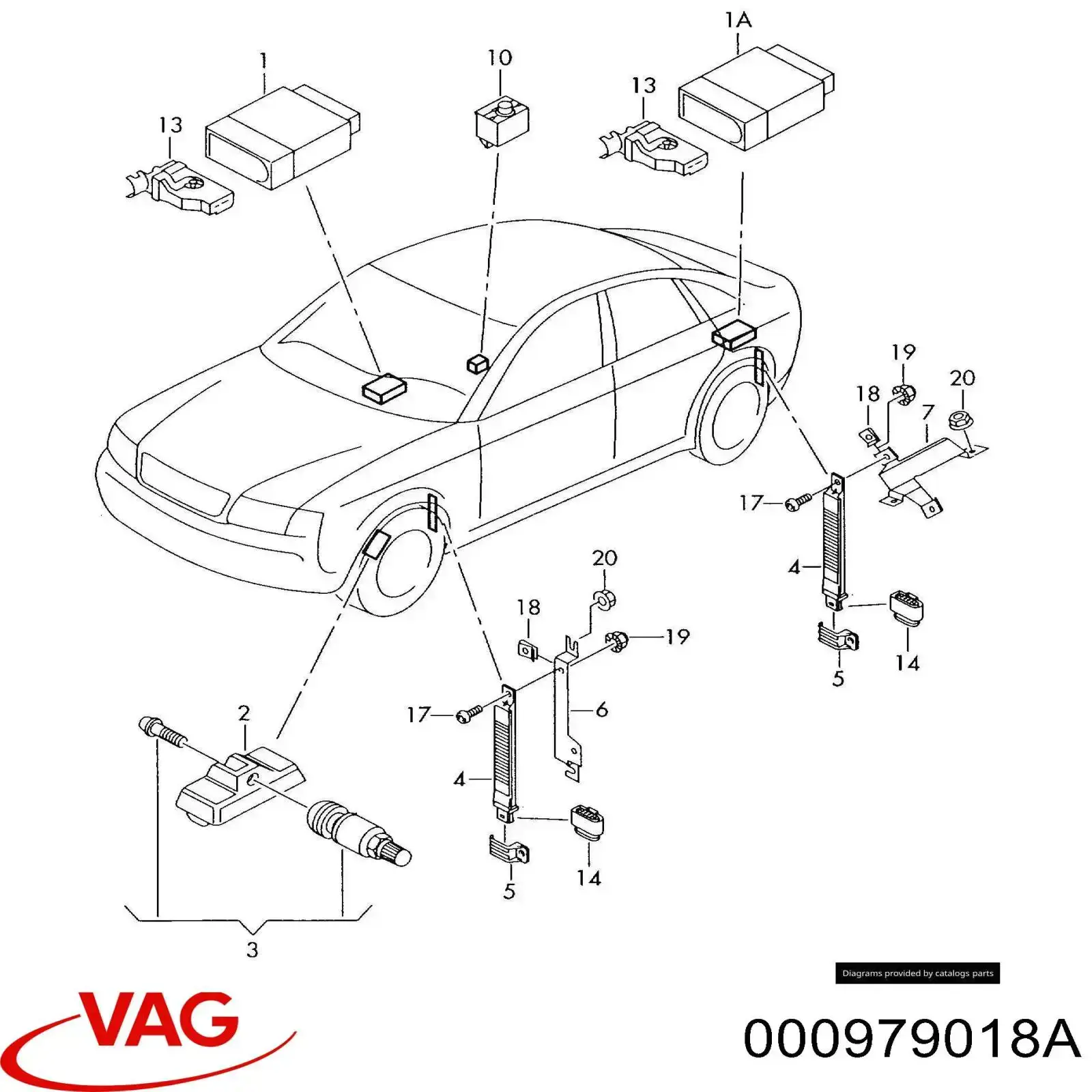  VAG 000979018A цена, от 11.01 USD