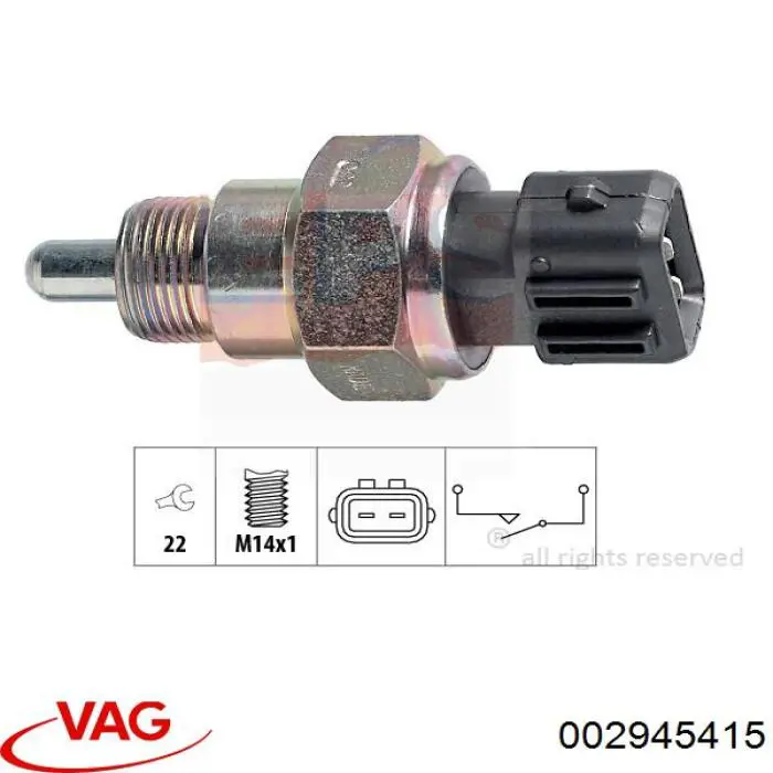 002945415 VAG Датчик включения фонарей заднего хода
