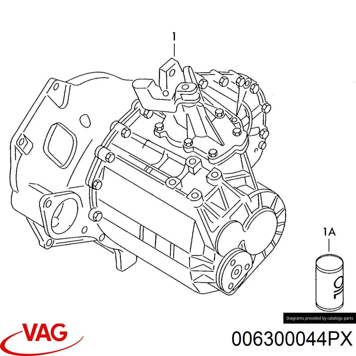 Коробка переключения передач VAG 006300044PX цена, от 727.69 USD