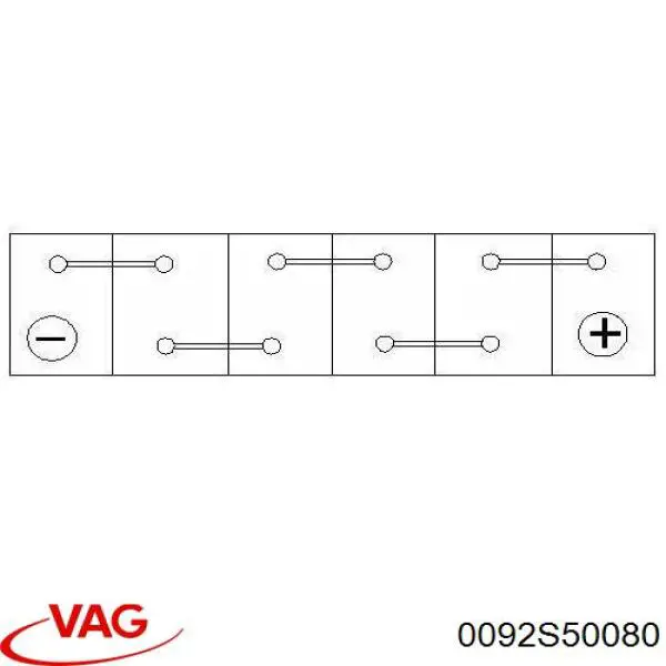 Купить Аккумулятор VAG 77 А/ч (0092S50080)