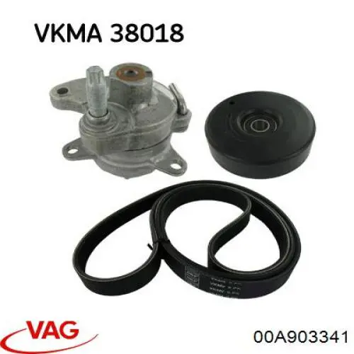 Натяжной ролик VAG 00A903341 цена, от 14.86 USD